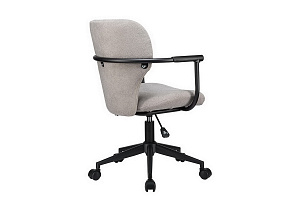 Кресло ECO-CHAIR PATRICK W-237 Серая ткань / Чёрный каркас фото