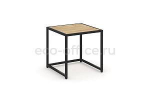 Стол журнальный LOFT VR.L-SJK-45 Тиквуд Светлый / Чёрный металл фото