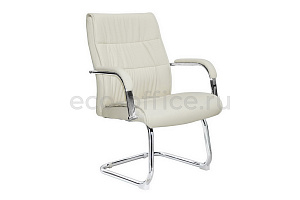 Конференц-кресло RV Chair ATOM 9249-4 Бежевая экокожа фото