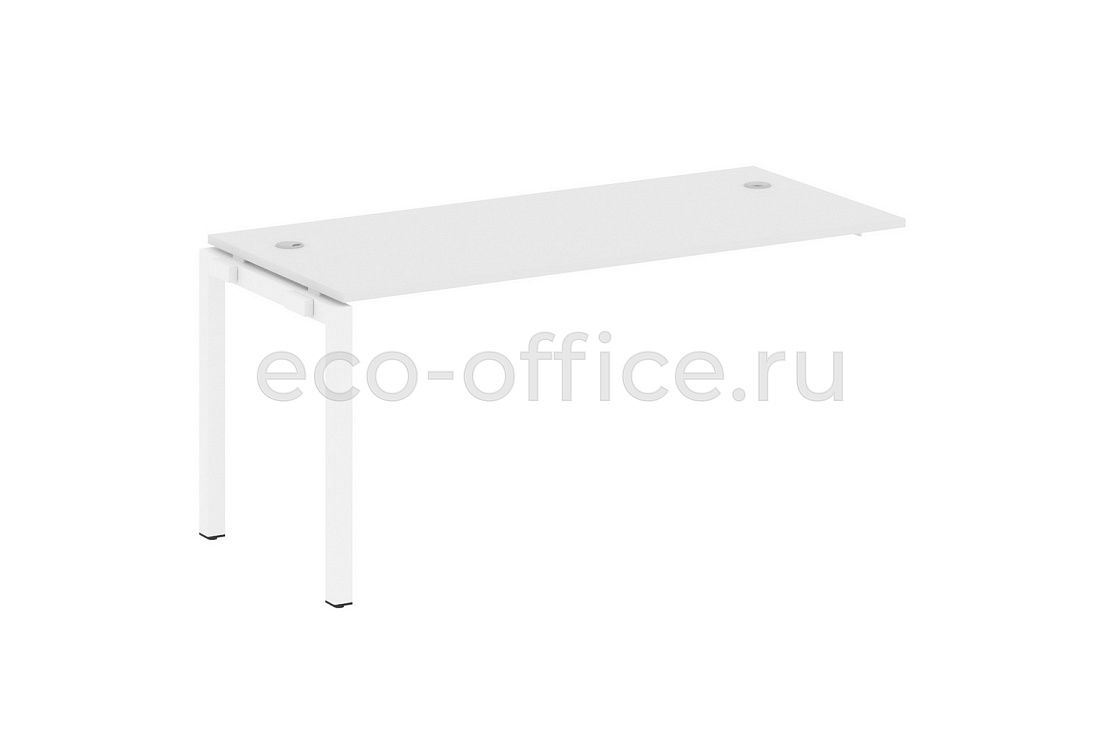 Проходной наборный элемент METAL SYSTEM QUATTRO 5x5 50БП.ПРС-СП-1.4 Белый / Белый металл купить в Москве