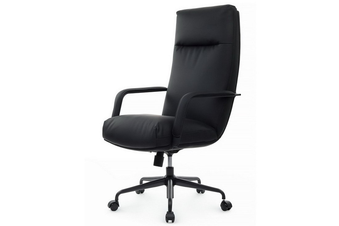 кресло руководителя rv chair otto cm-p001as чёрная экокожа фото
