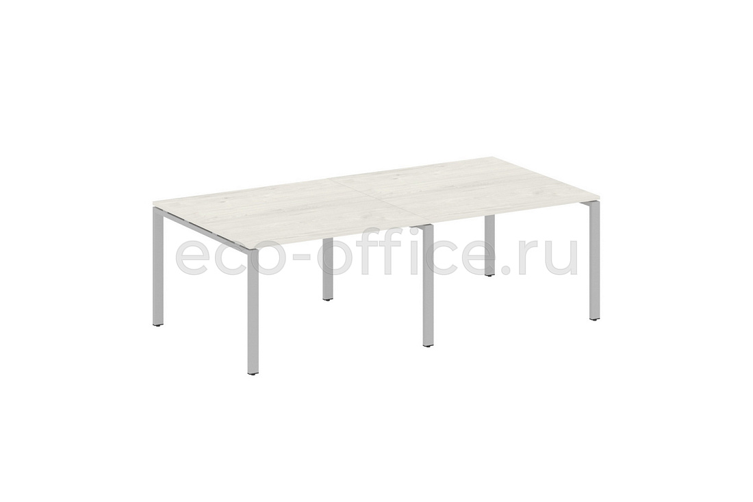 Стол переговорный (2 столешницы) METAL SYSTEM STYLE БП.ПРГ-2.2 Дуб Наварра / Серый металл  стоимость