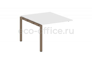 Проходной наборный элемент переговорного стола METAL SYSTEM QUATTRO 5x5 50БП.ППРГ-1 Белый / Мокко металл фото