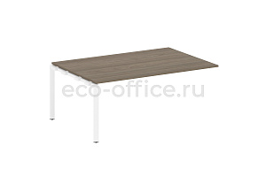 Проходной наборный элемент переговорного стола METAL SYSTEM STYLE БП.ППРГ-5 Вяз Благородный / Белый металл фото