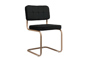 Комплект конференц-кресел ECO-CHAIR COLOMBO Comfort CLM-05 Чёрный велюр / Капучино металл фото