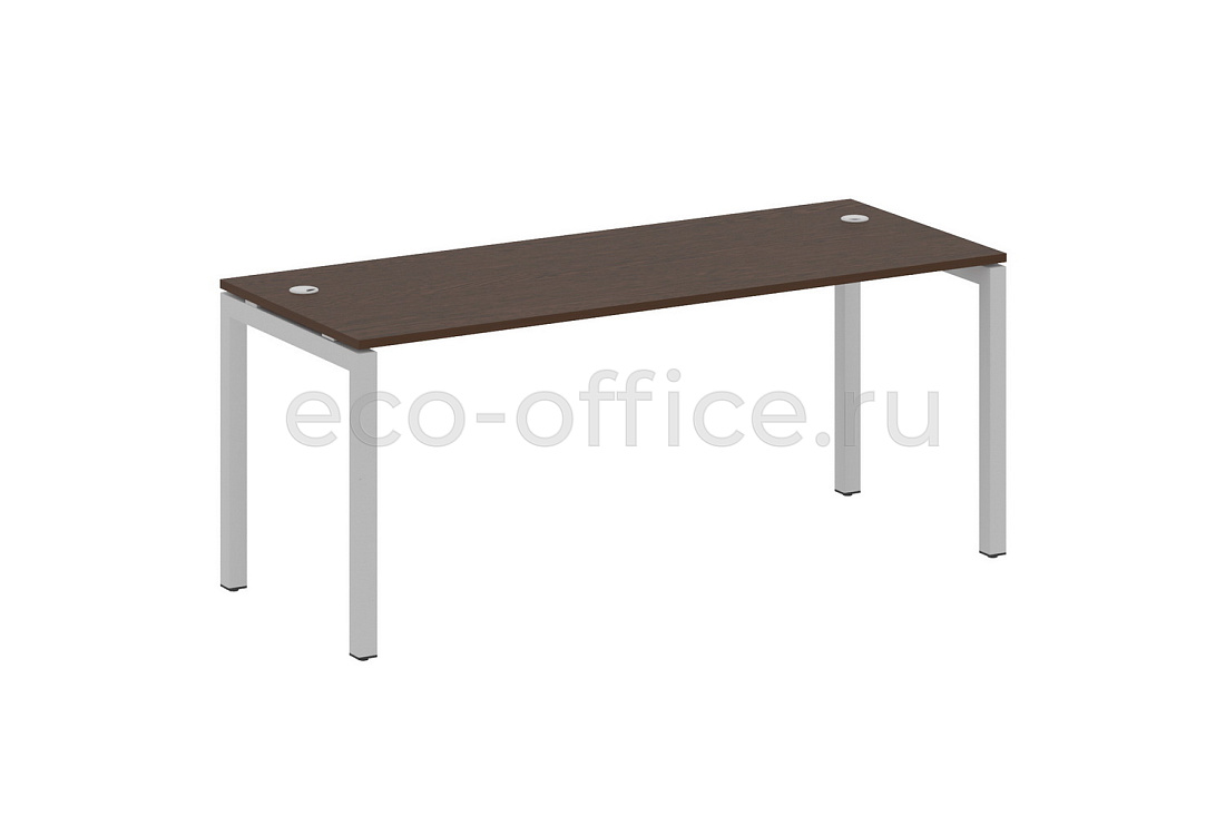 Стол письменный METAL SYSTEM QUATTRO 5x5 50БП.СП-5 Венге Цаво / Серый металл купить в Москве