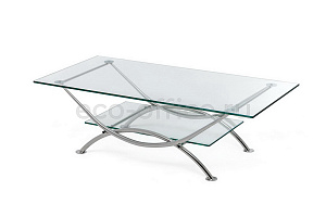 Стол кофейный ARCO clear glass Прозрачное стекло фото