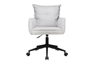 Кресло ECO-CHAIR ALEN 9-237 Светло-серый вельветовый велюр фото