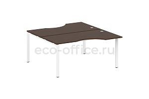 Рабочая станция криволинейная METAL SYSTEM STYLE БП.РАС-СА-2.1 Венге Цаво / Белый металл фото