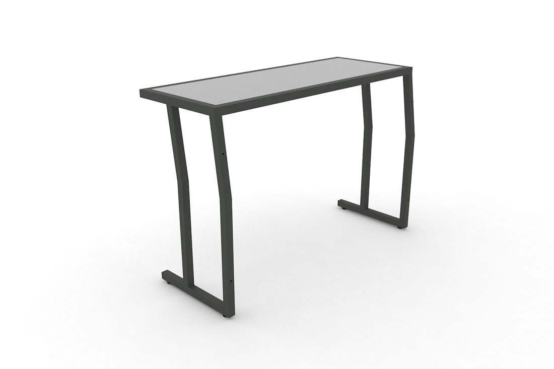 Стол учебный двухместный без царги DESK DK-1100S Серый / Антрацит Металл  стоимость