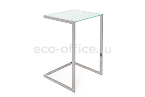 Стол кофейный TOWER polish base matt glass Матовое стекло фото
