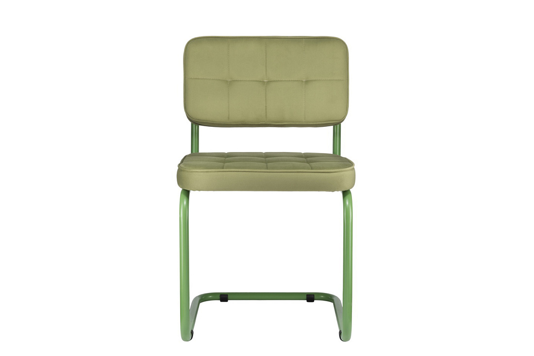 конференц-кресло eco-chair colombo comfort clm-05 оливковый велюр / аспарагус металл фото