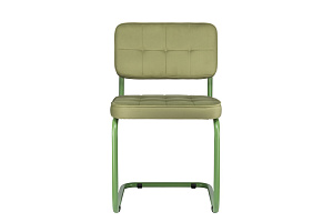 Конференц-кресло ECO-CHAIR COLOMBO Comfort CLM-05 Оливковый велюр / Аспарагус металл фото
