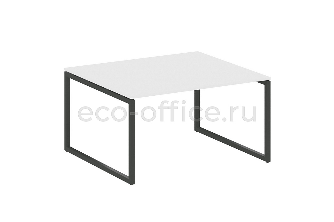 Стол переговорный (1 столешница) METAL SYSTEM QUATTRO 4x4 40БО.ПРГ-1.3 Белый / Антрацит металл  стоимость