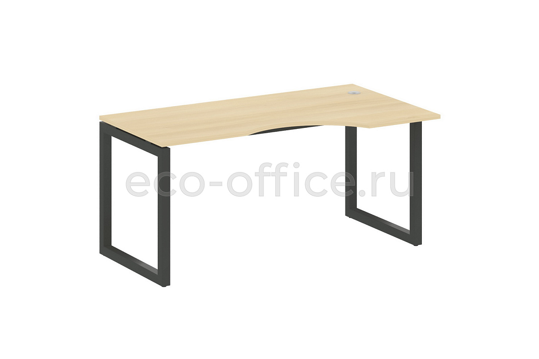 Стол криволинейный правый METAL SYSTEM QUATTRO 5x5 50БО.СА-1 Пр Акация Лорка / Антрацит металл  стоимость