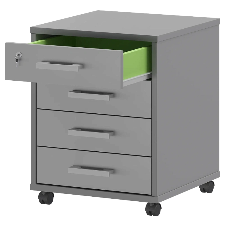 тумба подкатная protech атл-04 серый фото