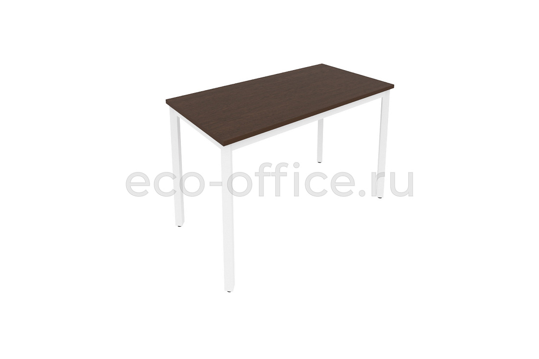 Стол письменный на металлокаркасе SLIM SYSTEM С.СП-4.1 Венге Цаво / Белый металл купить в Москве