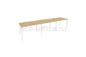 Рабочая станция на П-образном м/к ONIX O.MP-RS-3.2.8 Тиквуд Светлый / Белый металл фото