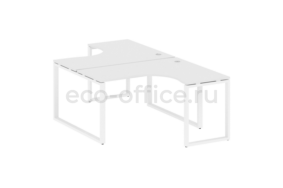 Рабочая станция криволинейная METAL SYSTEM STYLE БО.РАС-СА-2.3 Белый / Белый металл  стоимость