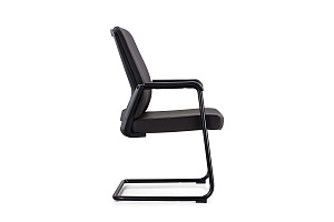 Конференц-кресло RV Chair SITTING D825-5 Чёрная экокожа фото