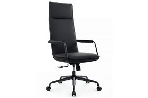 Кресло руководителя RV Chair TINO CM-P004AS Чёрная экокожа фото
