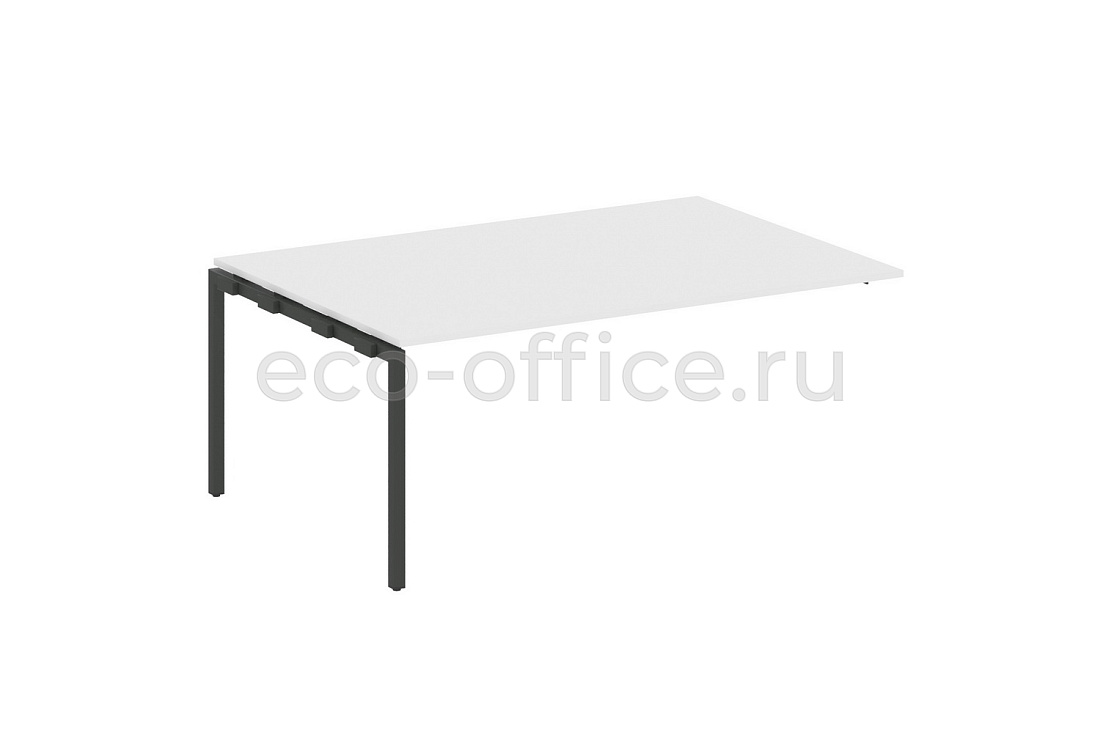 Проходной наборный элемент переговорного стола METAL SYSTEM QUATTRO 4x4 40БП.ППРГ-5 Белый / Антрацит металл  стоимость