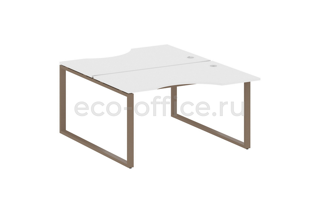 Рабочая станция криволинейная METAL SYSTEM STYLE БО.РАС-СА-2.2 Белый / Мокко металл  стоимость