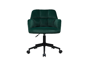Кресло ECO-CHAIR EDMON 9-178 Тёмно-зелёный велюр фото