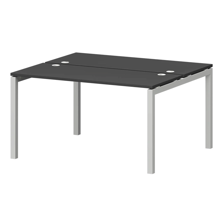 бенч двойной на металлокаркасе protech смс2-п-16к.120.пр50 графит/белый фото