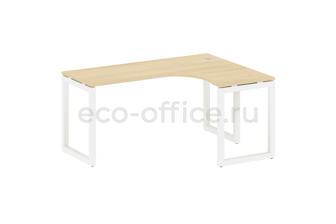 Стол криволинейный правый METAL SYSTEM QUATTRO 5x5 50БО.СА-4 Пр Акация Лорка / Белый металл  стоимость