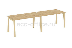 Рабочая станция на 2 рабочих места ONIX WOOD OW.RS-2.3.8 Тиквуд Светлый / Дуб Светлый фото