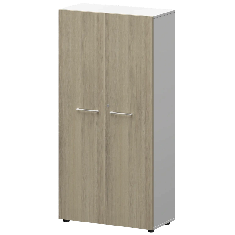 шкаф высокий закрытый protech смш48f(б) кронберг/белый фото