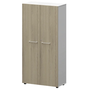 Шкаф высокий закрытый Protech СМШ48F(Б) Кронберг/Белый фото