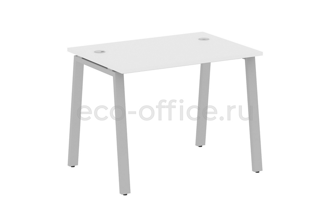 Стол письменный METAL SYSTEM STYLE БА.СП-1 Белый / Серый металл  стоимость