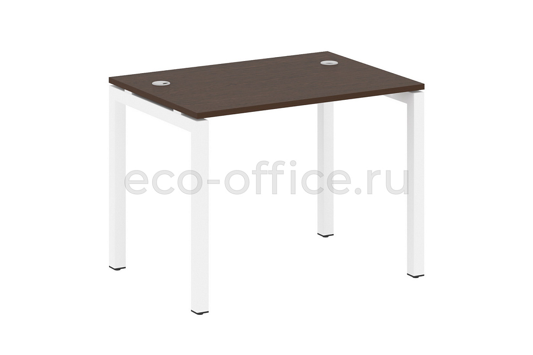 Стол письменный METAL SYSTEM QUATTRO 5x5 50БП.СП-1 Венге Цаво / Белый металл купить в Москве