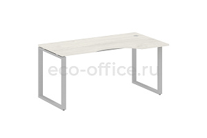 Стол криволинейный правый METAL SYSTEM STYLE БО.СА-1 (R) Дуб Наварра / Серый металл фото