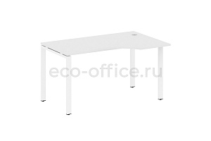Стол криволинейный правый METAL SYSTEM STYLE БП.СА-2 (R) Белый / Белый металл фото