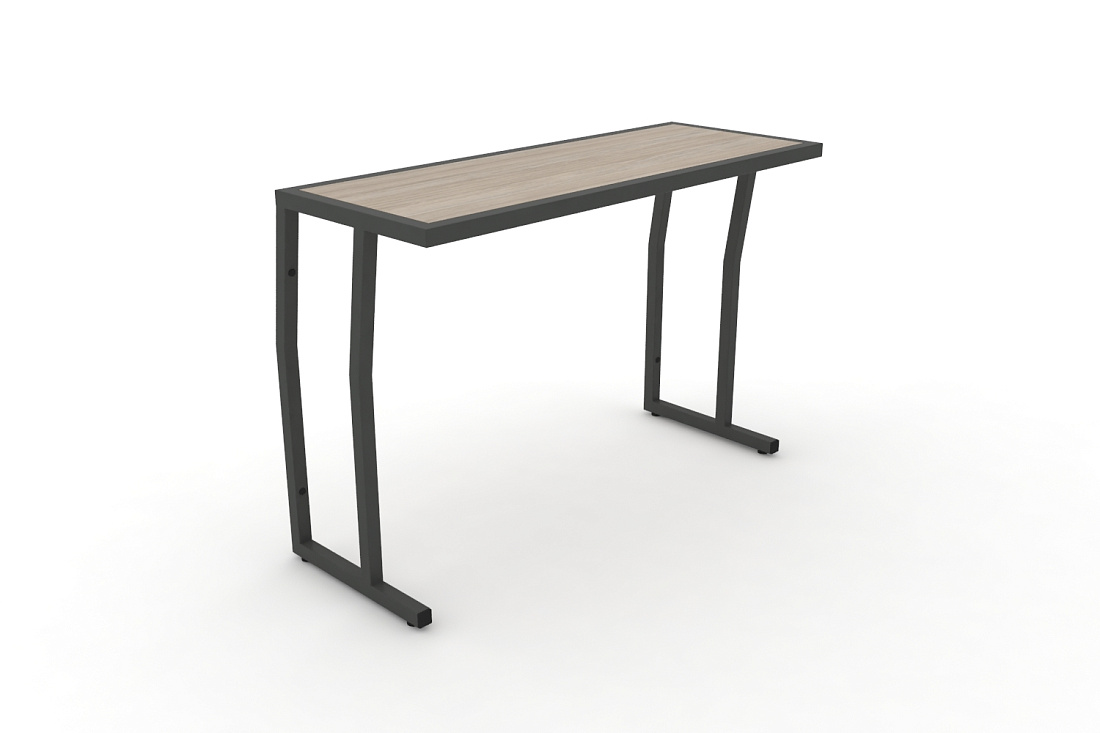 Стол учебный двухместный без царги DESK DK-1100S Дуб Аттик / Антрацит Металл  стоимость