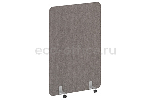 Перегородка на металлических опорах, на роликах R-LINE SOFT AP.R-120-180 Рогожка Romeo 01 / Серый металл фото