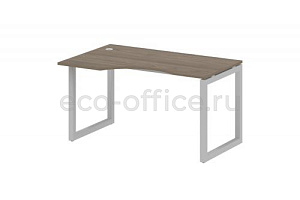 Стол криволинейный левый METAL SYSTEM QUATTRO 5x5 50БО.СА-2 Л Вяз Благородный / Серый металл фото