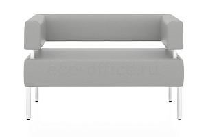 Двухместный диван MC NEW экокожа Euroline 985 Серый фото