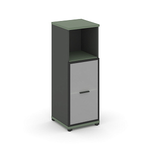 Шкаф 1 узкая секция, 3 ниши CONCEPT CN.STU.E-313 RMB A Кобо/Антрацит/Металл Антрацит/Сатин фото