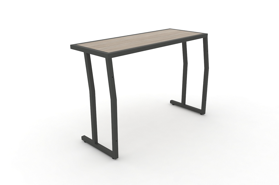Стол учебный двухместный без царги DESK DK-1100S Дуб Аттик / Антрацит Металл  стоимость