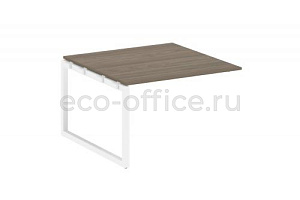 Проходной наборный элемент переговорного стола METAL SYSTEM QUATTRO 5x5 50БО.ППРГ-2 Вяз Благородный / Белый металл фото