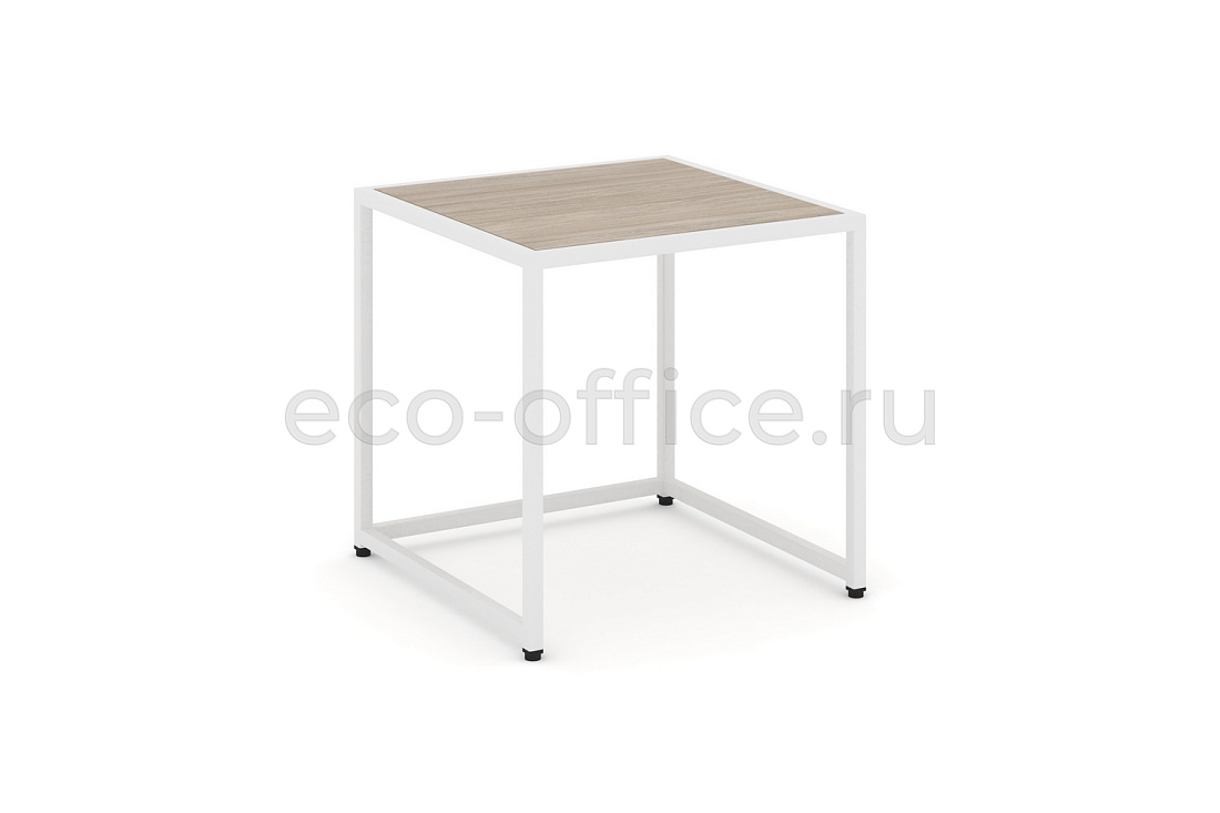 Стол журнальный LOFT VR.L-SJK-50 Дуб Аттик / Белый металл купить в Москве