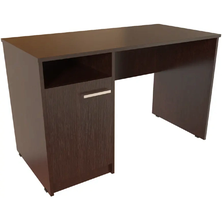 стол однотумбовый с дверкой и нишей protech т-115 дуб венге фото