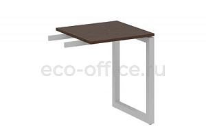 Приставной элемент на О-образном м/к METAL SYSTEM QUATTRO 5x5 50БО.ПР-1 Венге Цаво / Серый металл фото