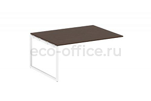Проходной наборный элемент переговорного стола METAL SYSTEM QUATTRO 4x4 40БО.ППРГ-4 Венге Цаво / Белый металл фото