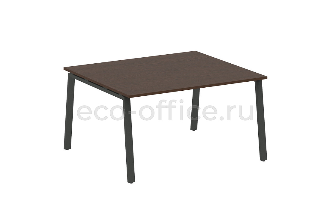 Стол переговорный (1 столешница) METAL SYSTEM STYLE БА.ПРГ-1.3 Венге Цаво / Антрацит металл  стоимость