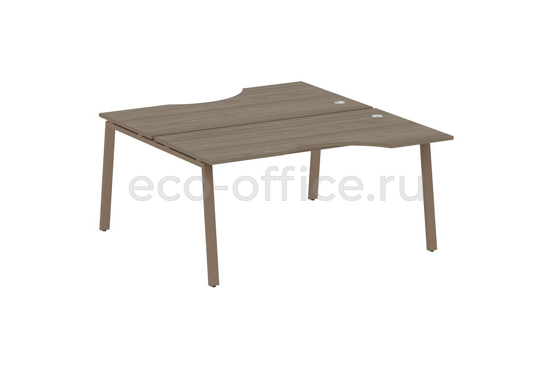 Рабочая станция криволинейная METAL SYSTEM STYLE БА.РАС-СА-2.1 Вяз Благородный / Мокко металл  стоимость
